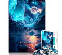 Puzzle da 1000 pezzi per adolescenti regali per bambini puzzle dell'Antartide ghiacciata gioco a quiz ideale come regalo per tutta la famiglia 75x50cm