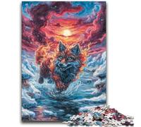 Puzzle da 1000 pezzi per adolescenti,regali per bambini,volpe misteriosa,gioco a quiz per bambini dai 14 anni in su,attività divertenti da fare a casa,regalo di compleanno,regali da viaggio,38x26cm