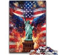 Puzzle da 1000 pezzi per adolescenti, regali per famiglie con Statua della Libertà, ideale come regalo per tutta la famiglia dai 14 anni in su, 50x75cm