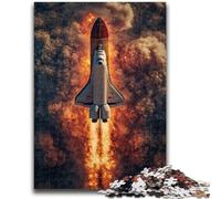 Puzzle da 1000 pezzi per adolescenti, regali per il lancio di un razzo, puzzle per adolescenti, regalo divertente e attività per la casa, giocattolo per i giorni di pioggia (26x38cm)