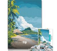 Puzzle da 1000 pezzi per adolescenti, regali per il paradiso delle isole Fiji, aiuta il cervello ad allenarsi, giocattoli avvincenti per coltivare la pazienza e migliorare la memoria (38x26cm)