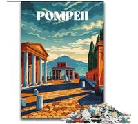 Puzzle da 1000 pezzi per adolescenti, regali per le rovine di Pompei, per 14+ anni, gioco impegnativo come regalo per tutta la famiglia e gli amici, 50x75cm