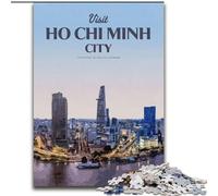 Puzzle da 1000 pezzi per adolescenti, regali per visitare Ho Chi Minh City dai 14 anni in su, giocattoli da giocare perché è l'ideale come regalo per tutta la famiglia (50x75cm) 1000 pezzi
