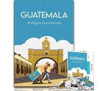 Puzzle da 1000 pezzi per adolescenti, regali, poster di Antigua Guatemala, difficili da completare ma divertenti e spiritosi, regalo di compleanno, regali, arte murale (75x50cm)