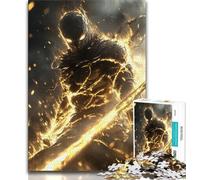 Puzzle da 1000 pezzi per adolescenti, regali, puzzle fantasy samurai ninja, interessante riduzione dello stress, interazione genitore-figlio (dimensioni 75x50cm)
