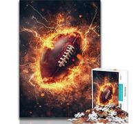 Puzzle da 1000 pezzi per adolescenti regali puzzle Flame Rugby per adolescenti regalo divertente e attività per la casa giocattolo per i giorni di pioggia 75x50cm