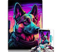 Puzzle da 1000 pezzi per adolescenti regali puzzle Neon War Dogs gioco a quiz ideale come regalo per tutta la famiglia 38x26cm