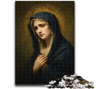 Puzzle da 1000 pezzi per adolescenti, regali Ritratto di Maria la Madre, giocattoli antistress, regali di compleanno unici per bambini dai 14 anni in su, 26x38cm