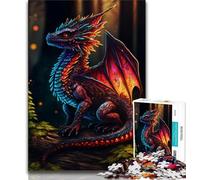 Puzzle da 1000 pezzi per adolescenti regali ritratto di un simpatico drago 1000 pezzi per adolescenti giocattoli giochi educativi antistress regali unici per compleanni e compleanni 38x26cm