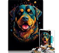 Puzzle da 1000 pezzi per adolescenti regali Rottweiler puzzle colorati per adulti giocattoli educativi per l'apprendimento giochi per famiglie regali di compleanno unici 38x26cm