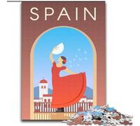 Puzzle da 1000 pezzi per adolescenti, regali Spagna, per 14+ anni, per divertimento in famiglia e serate di gioco, collezione di artisti, belle arti 26x38cm
