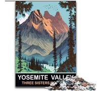 Puzzle da 1000 pezzi per adolescenti, regali "Tre sorelle in montagna", attività per famiglie che rafforzano l'amore tra coppie per età 14+, 26x38cm