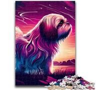 Puzzle da 1000 pezzi per adolescenti, regali Un bellissimo cane Shitzu aiuta il cervello a esercitare Giocattoli avvincenti per coltivare la pazienza Un'opera d'arte 50x75cm