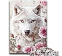 Puzzle da 1000 pezzi per adolescenti, regali Wolf Rose, adatti dai 14 anni in su, giochi per famiglie, ideali come regali per tutta la famiglia, 26x38cm