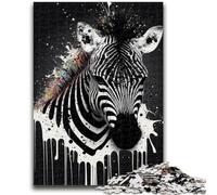 Puzzle da 1000 pezzi per adolescenti, regali, zebra, giochi educativi colorati, decorazione per la casa, ideale come regalo per tutta la famiglia, 50x75cm