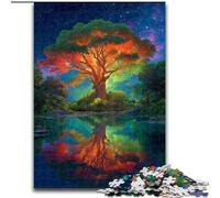 Puzzle da 1000 pezzi per adolescenti, regalo Albero della vita, analisi e logica, con pezzi completamente interconnessi e di forma casuale, per bambini dai 14 anni in su (dimensioni 26x38cm)