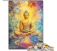 Puzzle da 1000 pezzi per adolescenti, regalo arcobaleno Buddha, apprendimento educativo ideale come regalo per tutta la famiglia (dimensioni 50x75cm)