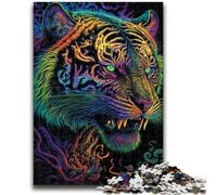 Puzzle da 1000 pezzi per adolescenti, regalo astratto e psichedelico, antistress, sfida difficile, adatto per la decorazione della scrivania, 50x75cm