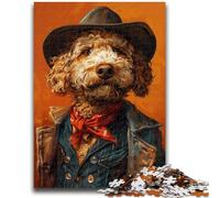 Puzzle da 1000 pezzi per adolescenti, regalo, cane alla moda, gioco educativo, sfida, collezione di artisti, belle arti, 38x26cm