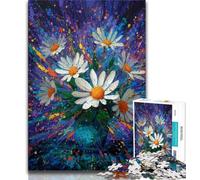 Puzzle da 1000 pezzi per adolescenti, regalo con fiori in un vaso, puzzle per adulti, antistress, sfida difficile, adatto per la decorazione della scrivania (dimensioni 38x26cm)