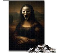 Puzzle da 1000 pezzi per adolescenti, regalo con scheletro della Gioconda, giocattolo educativo intellettuale decomprimente, regalo di compleanno, regali, arte murale dimensioni 50x75cm