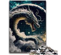 Puzzle da 1000 pezzi per adolescenti, regalo di compleanno per bambini, giocattolo educativo per l'apprendimento del drago, ideale come regalo per tutta la famiglia, 26x38cm