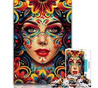 Puzzle da 1000 pezzi per adolescenti, regalo di una bella donna, educativo e didattico, ideale come regalo per tutta la famiglia (75x50cm)
