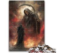 Puzzle da 1000 pezzi per adolescenti, regalo Dio della morte, puzzle da 1000 pezzi, perfetto per le serate di gioco, giocattolo colorato per la casa (75x50cm)
