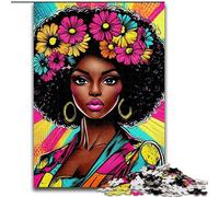Puzzle da 1000 pezzi per adolescenti, regalo donna africana, rompicapo per decorazione murale, regali unici per compleanno e Natale per ragazzi dai 14 anni (dimensioni 26x38cm)