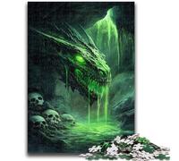 Puzzle da 1000 pezzi per adolescenti, regalo, drago misterioso, gioco educativo, collezione di artisti, belle arti, 50x75cm