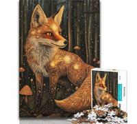 Puzzle da 1000 pezzi per adolescenti, regalo Fantasy Fox, antistress, per ammazzare il tempo, lista dei desideri con Babbo Natale (75x50cm)