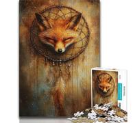 Puzzle da 1000 pezzi per adolescenti, regalo Fantasy Fox, antistress, per ammazzare il tempo, lista dei desideri con Babbo Natale (38x26cm)