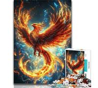 Puzzle da 1000 pezzi per adolescenti, regalo Flame Phoenix, aiuta il cervello ad allenarsi, giocattoli avvincenti per coltivare la pazienza e migliorare la memoria (38x26cm)