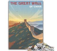 Puzzle da 1000 pezzi per adolescenti, regalo La Grande Muraglia Cinese, antistress, sfida difficile, rafforza l'amore tra coppie (dimensioni 38x52cm)