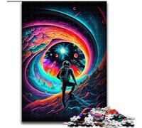 Puzzle da 1000 pezzi per adolescenti, regalo "L'occhio dello spazio", impegnativo e difficile, con pezzi completamente interconnessi e di forma casuale (dimensioni 26x38cm)