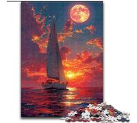 Puzzle da 1000 pezzi per adolescenti, regalo "Nave sull'oceano", gioco per famiglie, antistress, sfida difficile, rafforza l'amore tra coppie dimensioni 26x38cm