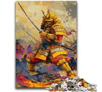 Puzzle da 1000 pezzi per adolescenti, regalo Ninja dorato giapponese per gioco educativo, collezione di artisti di giocattoli, belle arti 50x75cm
