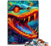 Puzzle da 1000 pezzi per adolescenti, regalo per bambini, giocattolo educativo per imparare a conoscere il serpente, ideale come regalo per tutta la famiglia, 26x38cm
