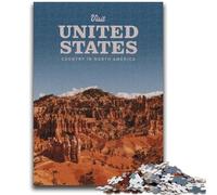 Puzzle da 1000 pezzi per adolescenti, regalo per visitare gli Stati Uniti, antistress, sfida difficile, migliora l'amore tra coppie (dimensioni 50x75cm)
