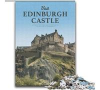 Puzzle da 1000 pezzi per adolescenti, regalo "Visita al Castello di Edimburgo", attività per famiglie che rafforza l'amore tra coppie dai 14 anni in su, 75x100cm