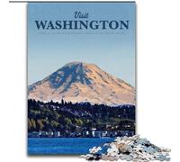Puzzle da 1000 pezzi per adolescenti, regalo "Visita Washington", attività per famiglie che rafforza l'amore tra coppie dai 14 anni in su, 26x38cm