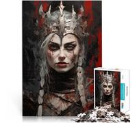 Puzzle da 1000 pezzi per adolescenti Regina della Guerra per il giocattolo di sfida del gioco educativo Migliorare l'amore tra le coppie 52x38cm