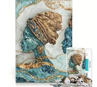 Puzzle da 1000 pezzi per adolescenti: Regine africane maestose - Arte afrocentrica che celebra la bellezza e il patrimonio nero gioco educativo interazione genitore-figlio ideale come regalo 50x75cm