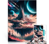 Puzzle da 1000 pezzi per adolescenti Regni del Castello Celeste Giocattoli di gioco impegnativi è ideale come regalo per tutta la famiglia 38x26cm