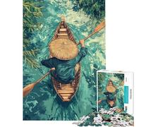 Puzzle da 1000 pezzi per adolescenti remando attraverso acque tranquille gioco interattivo giocattolo educativo regalo di compleanno difficile (dimensioni 75x50cm)