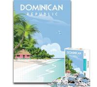 Puzzle da 1000 pezzi per adolescenti Repubblica Dominicana 1000 pezzi per adulti, giocattoli, giochi educativi, antistress, collezione di artisti, belle arti 26x38cm