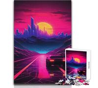 Puzzle da 1000 pezzi per adolescenti Ricordi lontani al neon Ideale per attività ricreative antistress Giocattolo artigianale da taglio ultra preciso Dimensioni 50x75cm