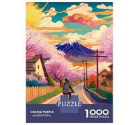 Puzzle Da 1000 Pezzi Per Adolescenti Ride A Bicycle Village Puzzle Per Adulti Giochi Rilassanti Assemblaggio Di Modelli Ottimo Regalo Per I Giocatori 52x38cm/1000pcs