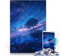 Puzzle da 1000 pezzi per adolescenti Riflessi della notte stellata Giochi educativi fai da te Adatto per la decorazione del desktop 75x50cm