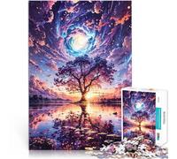 Puzzle da 1000 pezzi per adolescenti Riflessi della Radura Galattica Difficile e sfidante con pezzi completamente interconnessi di forma casuale 75x50cm